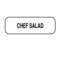 Nevs Chef Salad Label 1/2" x 1-1/2" DIET-301 - alternate 1